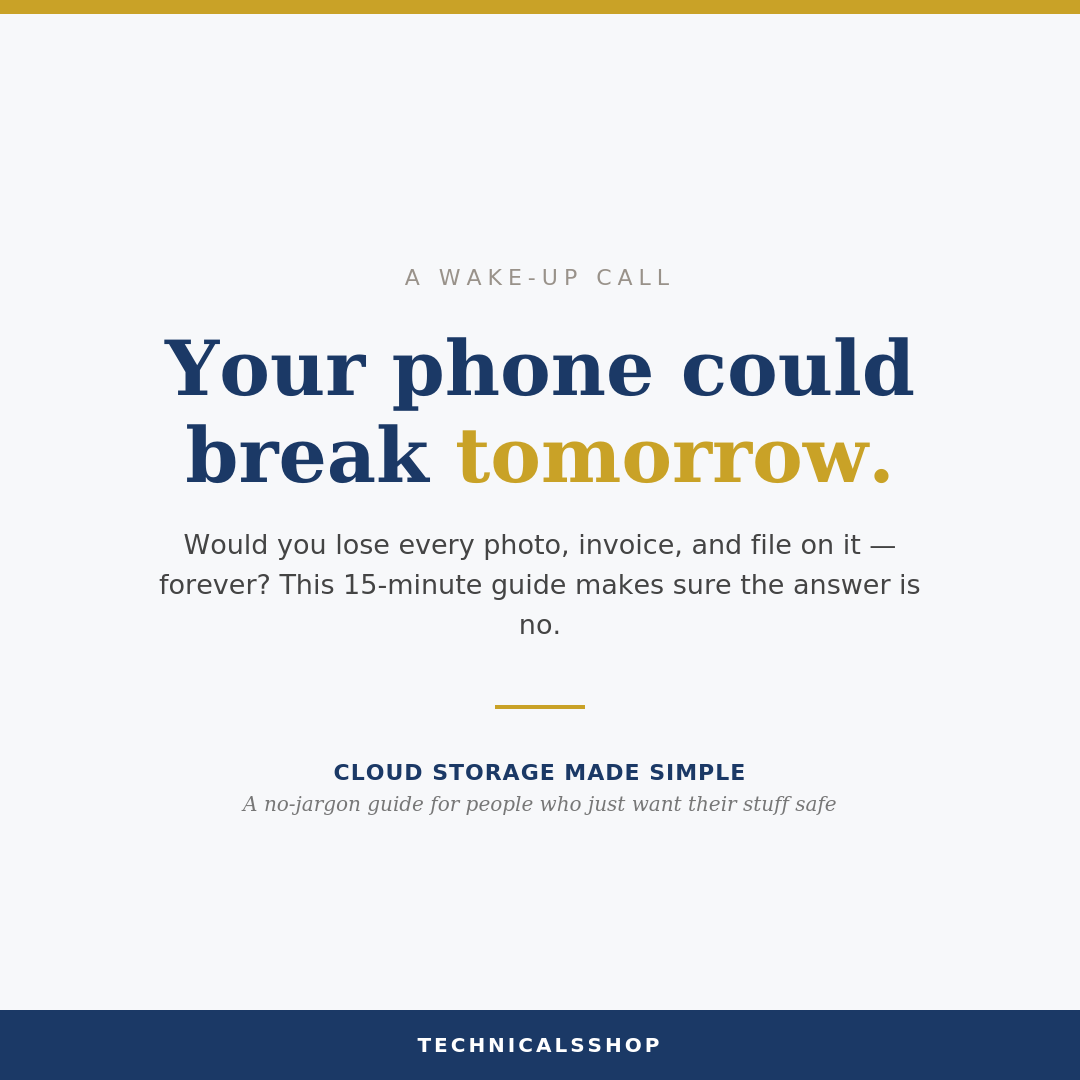 The 15-Minute Cloud Backup Guide: Protect Your Photos, Files & Business Documents for Good