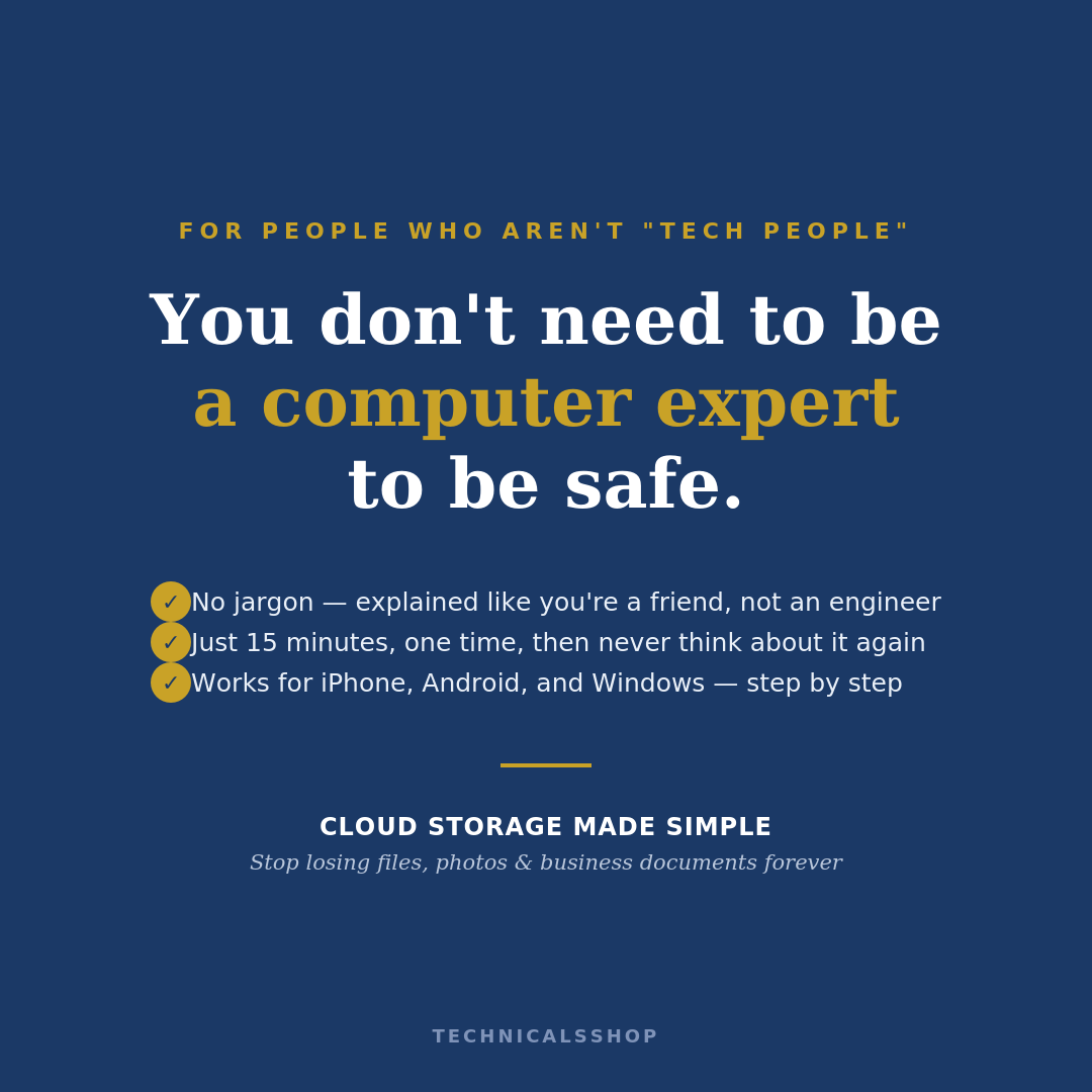 The 15-Minute Cloud Backup Guide: Protect Your Photos, Files & Business Documents for Good
