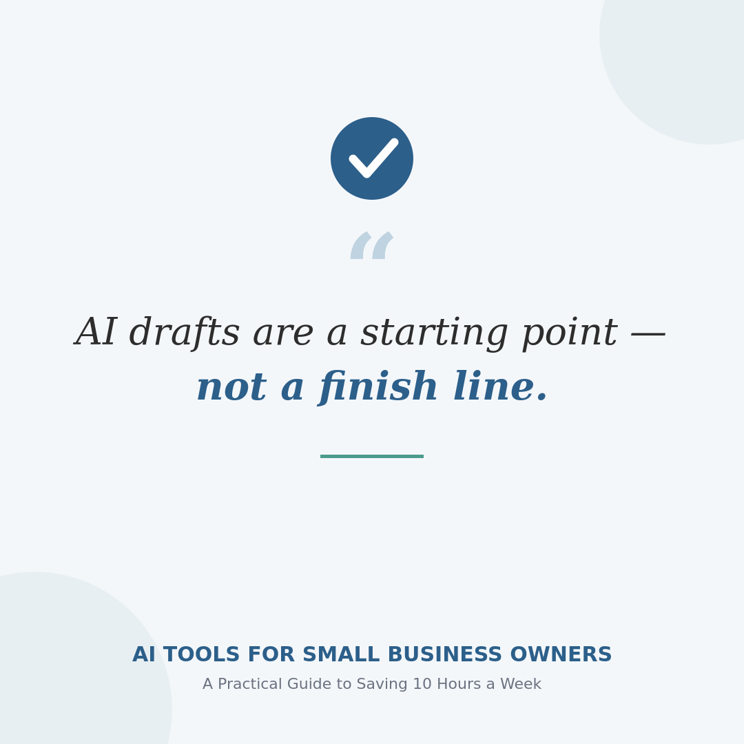 "AI for Small Business: Save 10 Hours a Week Without Learning to Code"